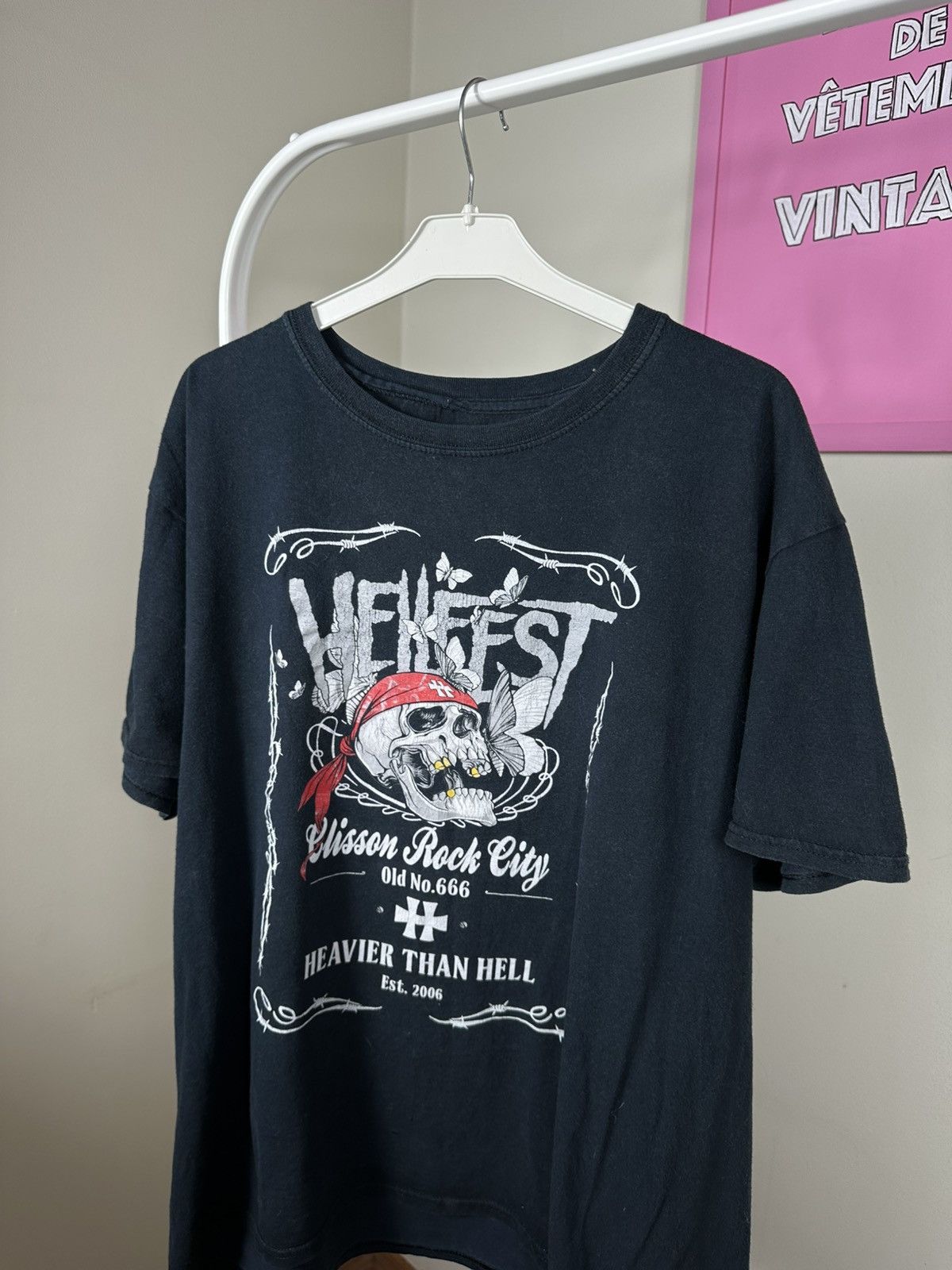 Vintage HellFest 2006 T Shirt Rock Band Tee Skull Size US L / EU 52-54 / 3 - 5 Thumbnail