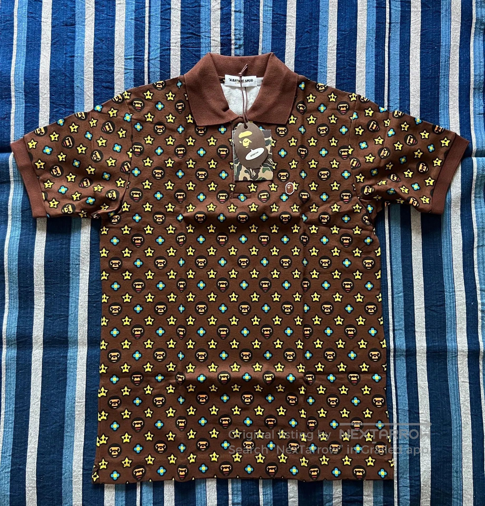 Bape STEAL! 2000s Bape Baby Milo Dots Polo Shirt (2XL) | Grailed
