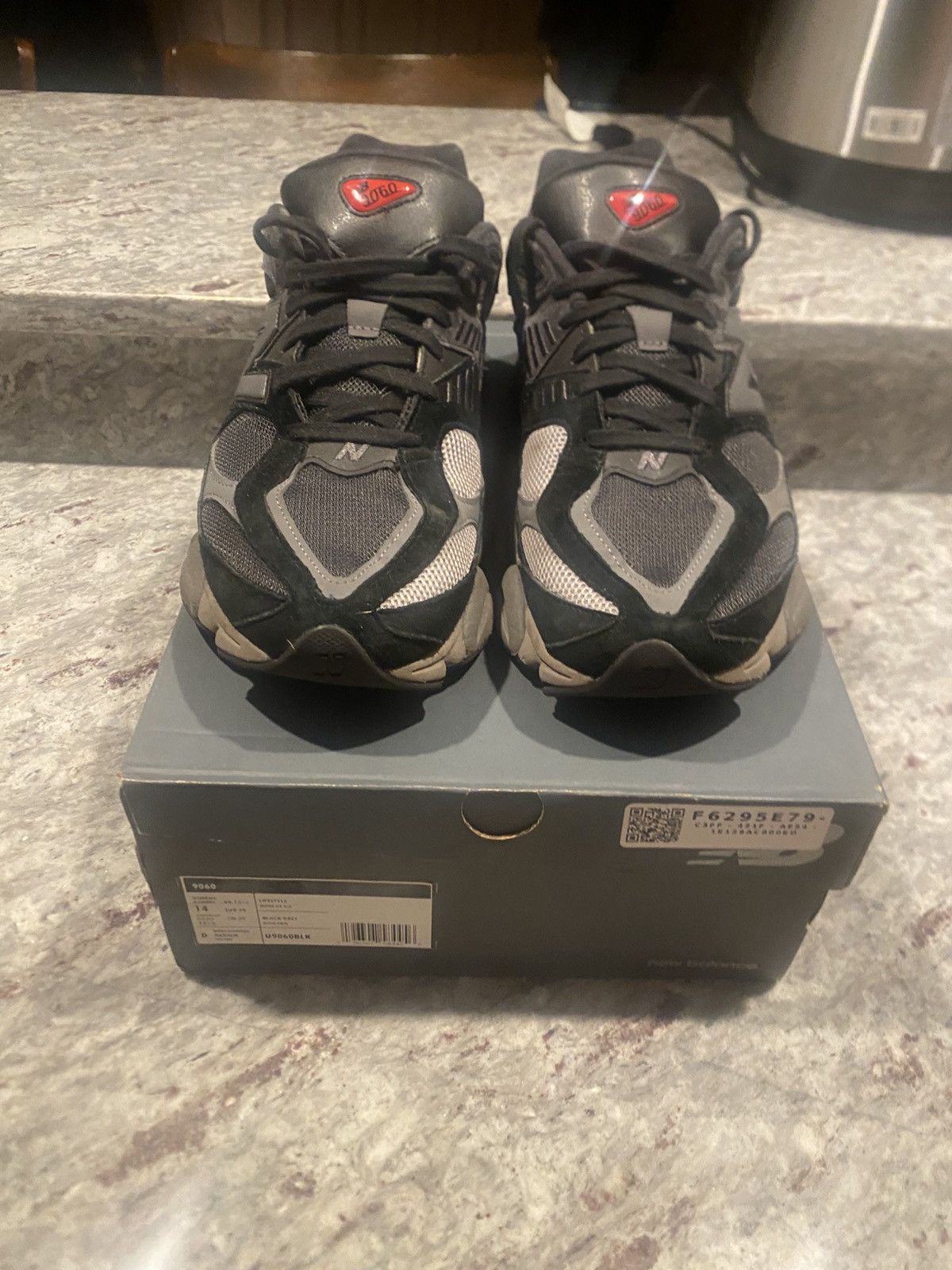 New Balance Black New Balance 9060 Catslerock Grey Size US 14 / EU 47 - 4 Thumbnail