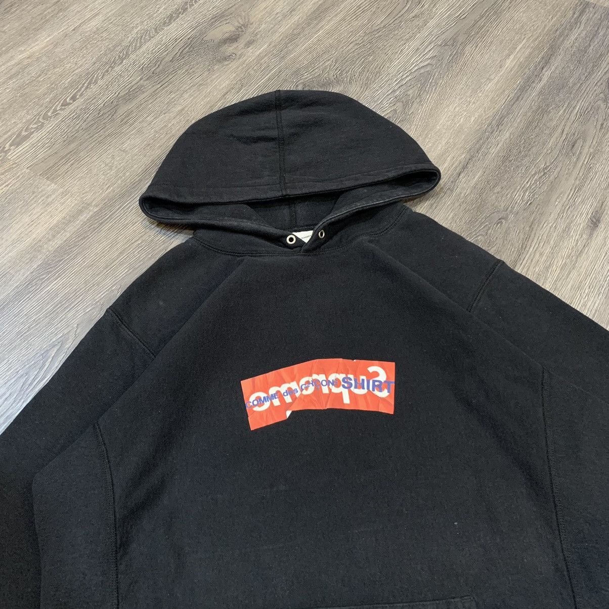 Comme des Garcons SHIRT × Supreme Supreme x Comme des garcons FW17 Hooded Sweatshirt Size US XL / EU 56 / 4 - 2 Thumbnail