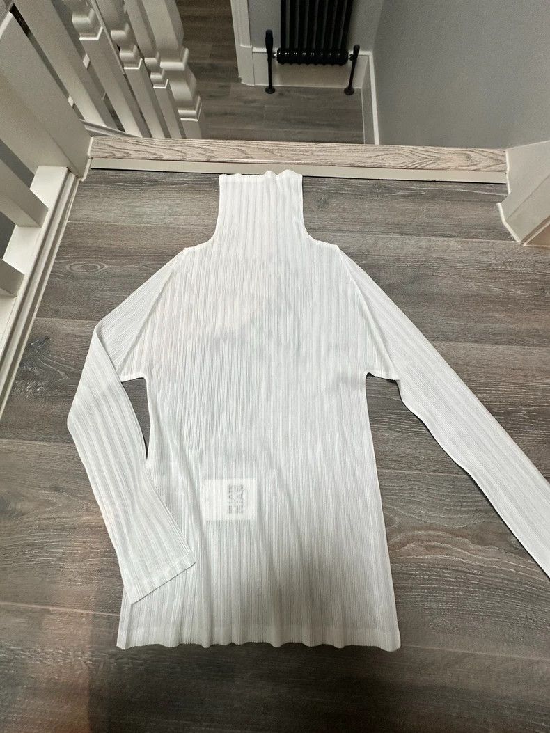 Issey Miyake issey miyake size:3 High collar and long white sleeves 250 Size XXS / US 00 / IT 34 - 3 Thumbnail