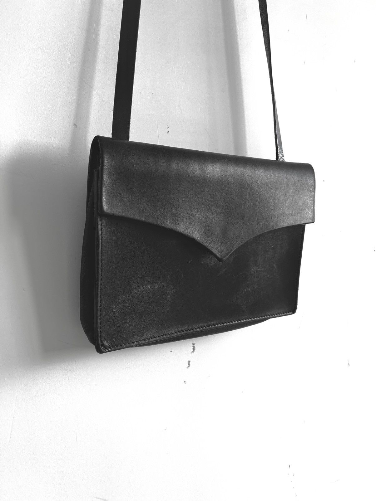 バッグ Yohji Yamamoto COW LEATHER Shoulder BAG Yohji Yamamoto COW LEATHER Shoulder BAG