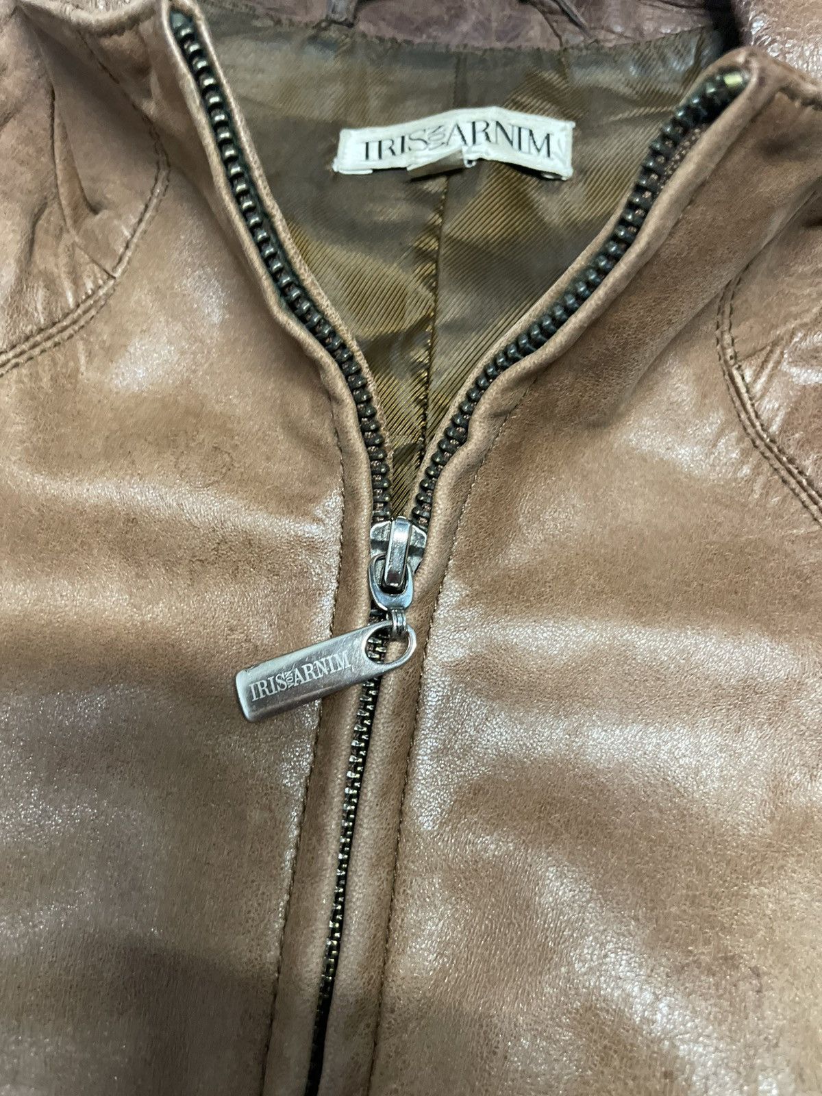 Iris von Arnim Vintage 90s Iris Von Arnim genuine leather biker jacket Size M / US 6-8 / IT 42-44 - 13 Thumbnail