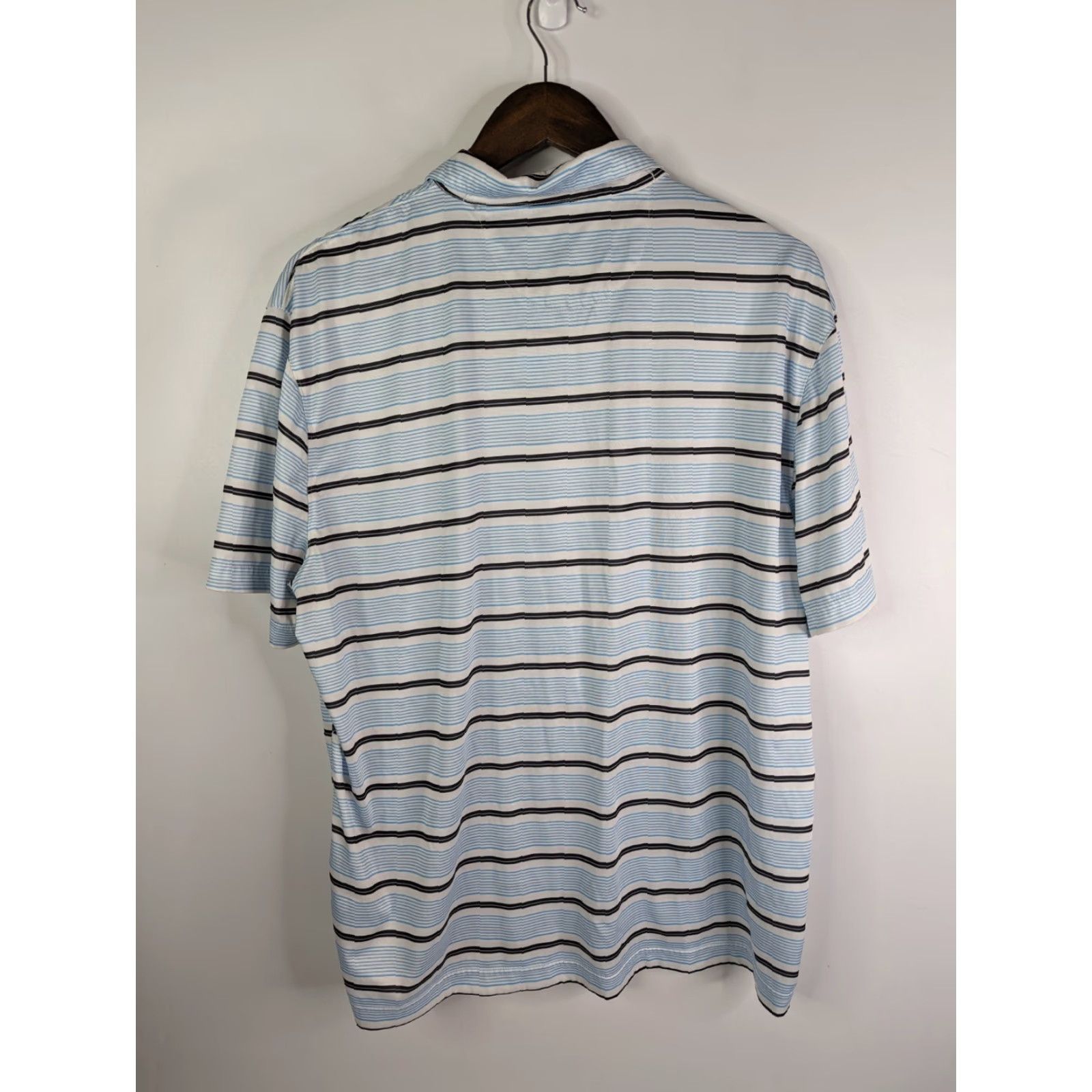 Vintage Etonic Shirt Men’s XL Blue White Stripe Golf Short Sleeve Polo Casual Size US XL / EU 56 / 4 - 4 Thumbnail