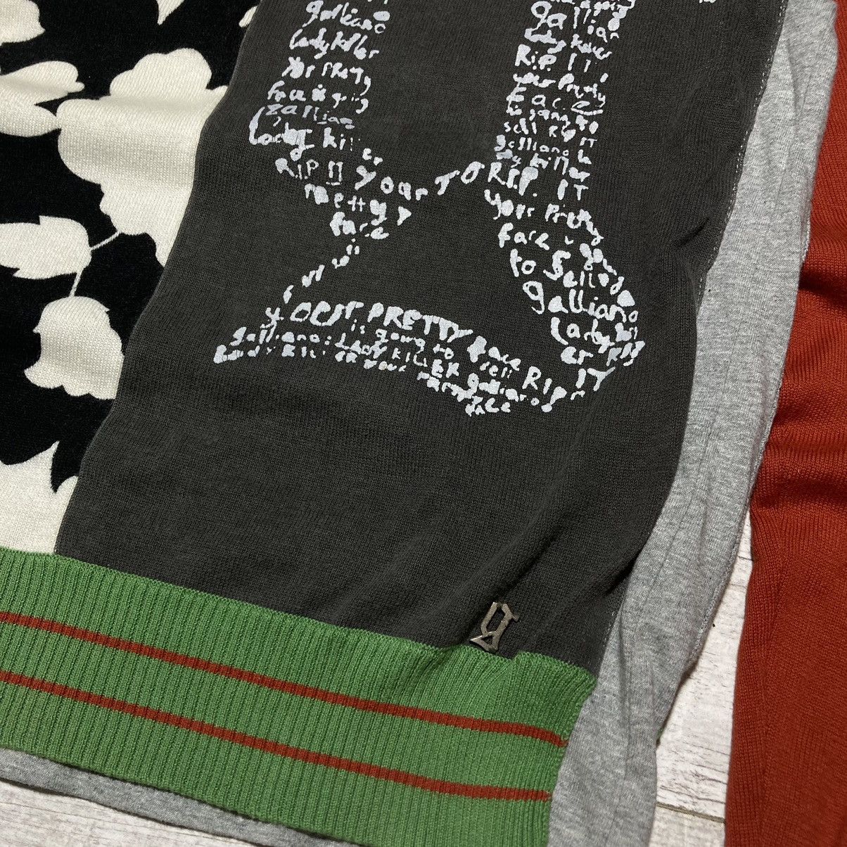 John Galliano Galliano Patchwork Jumper Sweater “Trou blem aker” Size US S / EU 44-46 / 1 - 13 Thumbnail