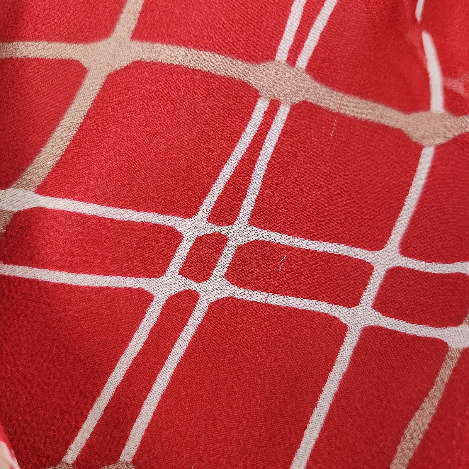 Other Silk 90s Wrap Dress Plaid Short Sleeve Checked Midi Red M Size M / US 6-8 / IT 42-44 - 12 Thumbnail