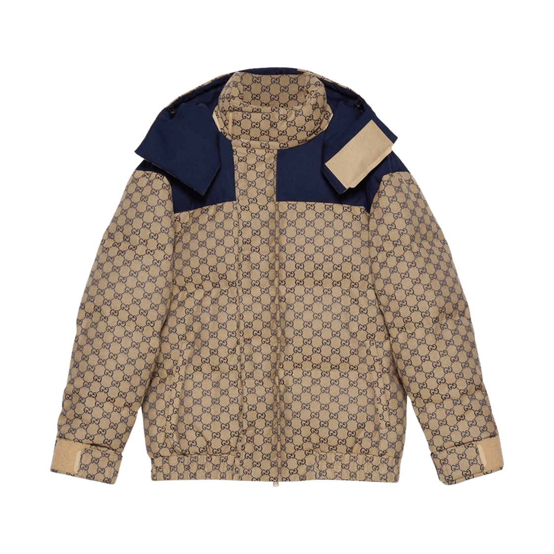 Gucci oc11z526 GG Canvas Down Jacket in Beige/Blue Size US XXL / EU 58 / 5 - 1 Thumbnail