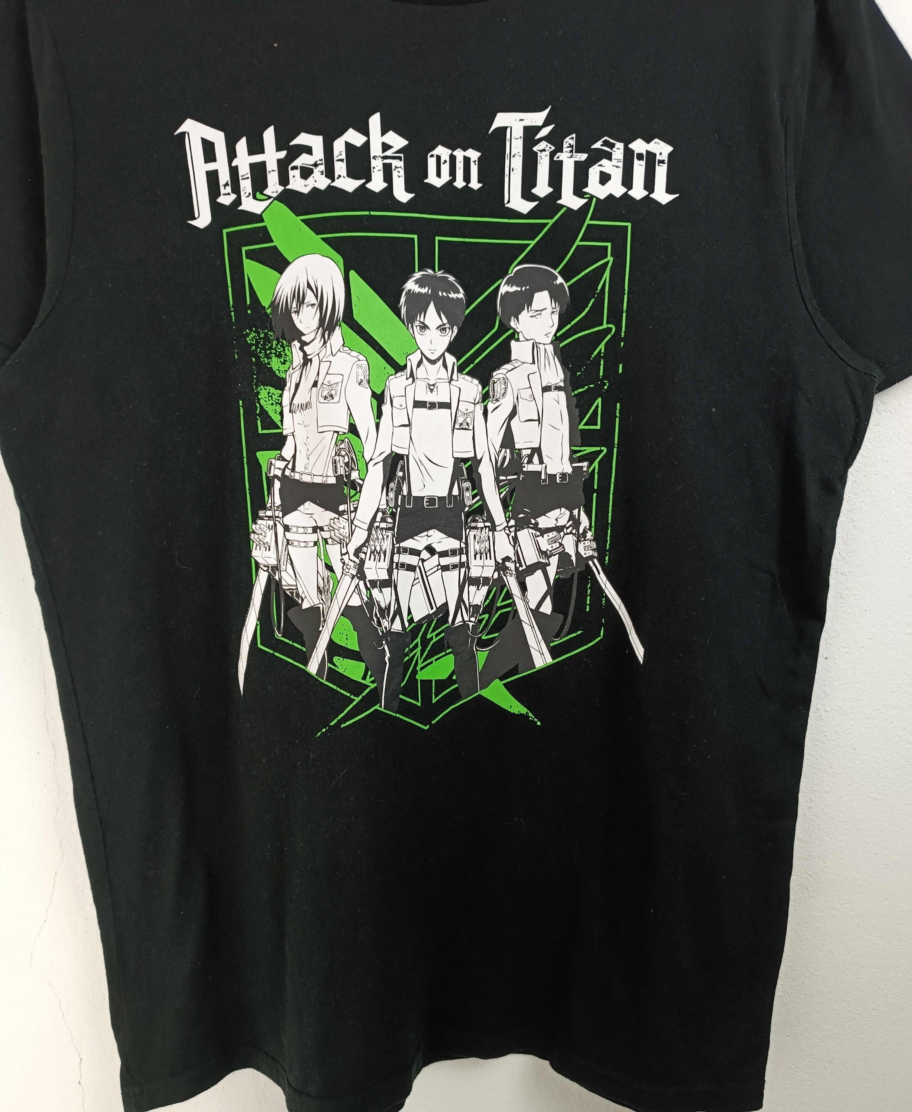 Anime VINTAGE ATTACK ON TITAN EARLY SCOUTS REG TEE naruto bleach Size US L / EU 52-54 / 3 - 10 Thumbnail