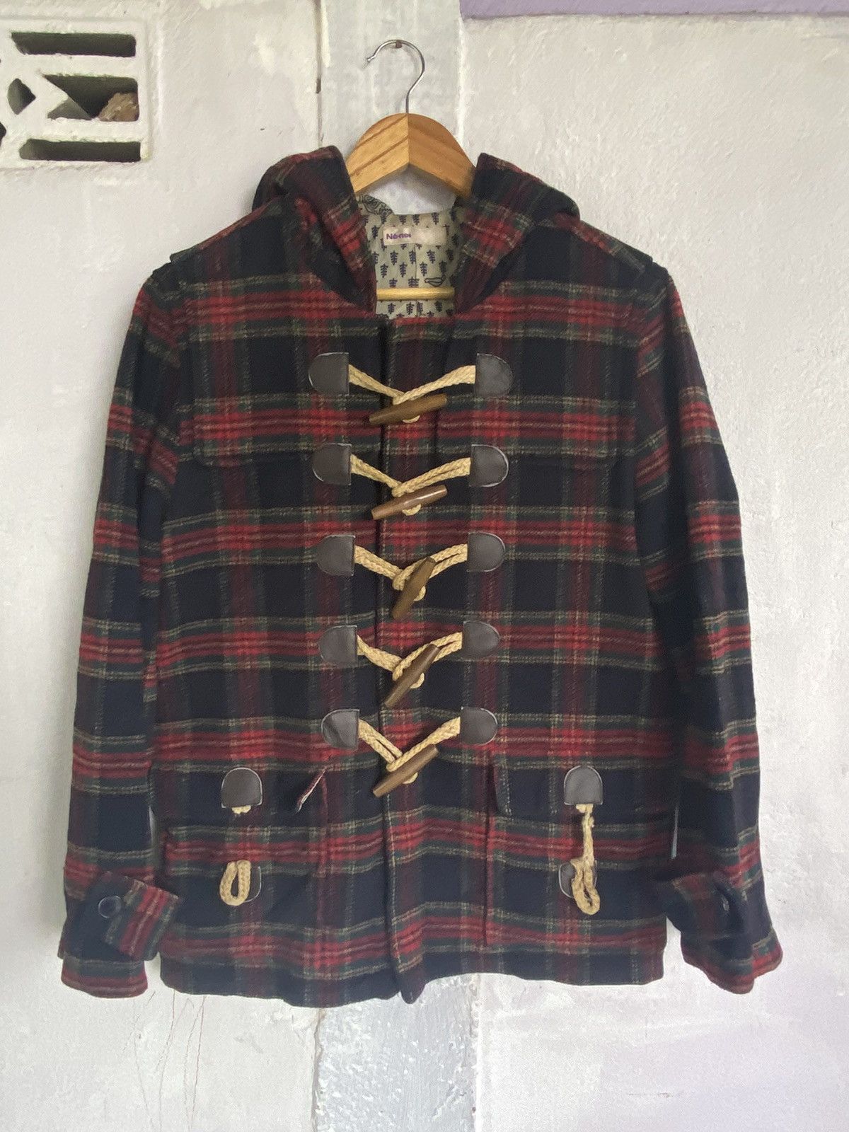 Issey Miyake × Japanese Brand × Vintage Vintage Ne-net by Issey Miyake Wool Hoodie Duffle Jacket Size M / US 6-8 / IT 42-44 - 3 Thumbnail