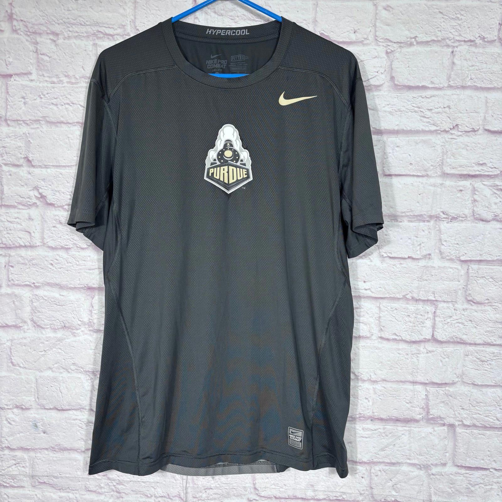 Nike Nike Pro Combat Hypercool Purdue T-Shirt Large Size US L / EU 52-54 / 3 - 1 Thumbnail