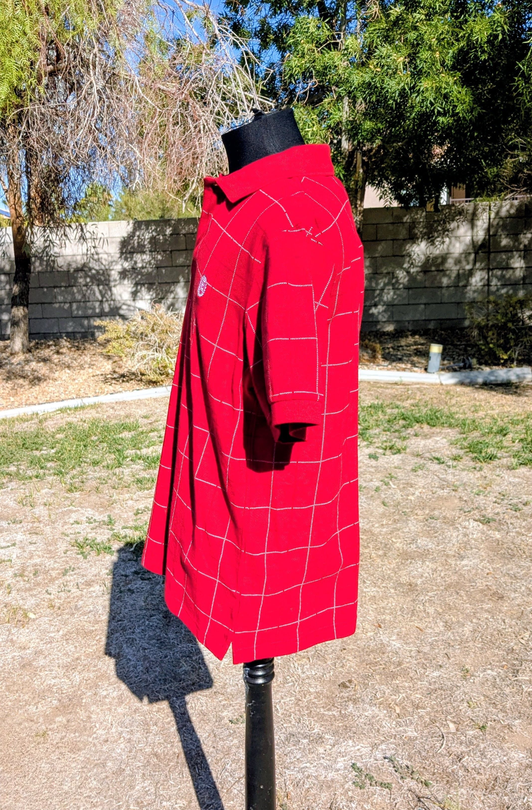 Chaps Chaps Polo Red Plaid Cotton S/S Pullover Button-Neck Shirt Size US M / EU 48-50 / 2 - 2 Thumbnail