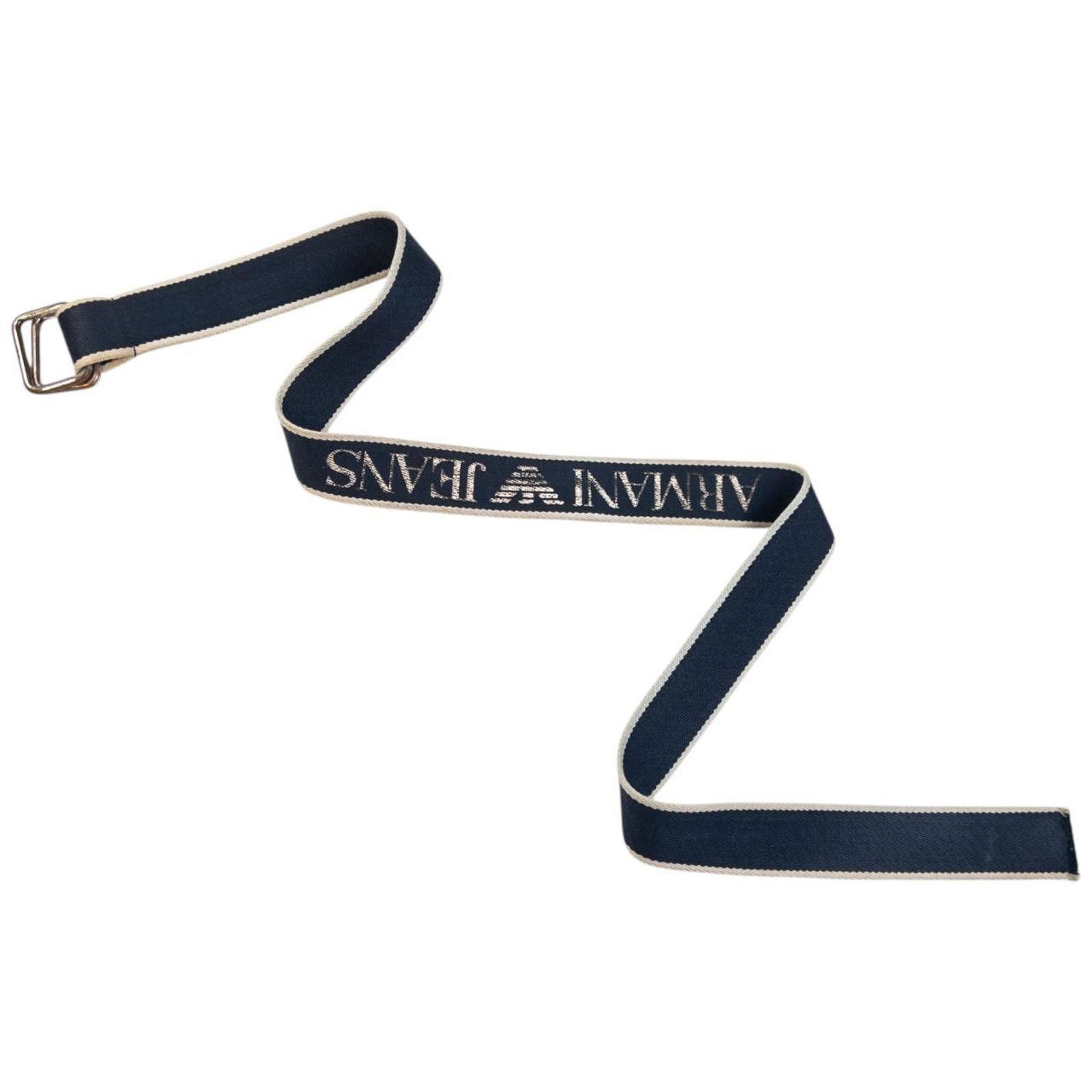 Designer Vintage Armani Jeans Belt Size W32 Size ONE SIZE - 6 Thumbnail