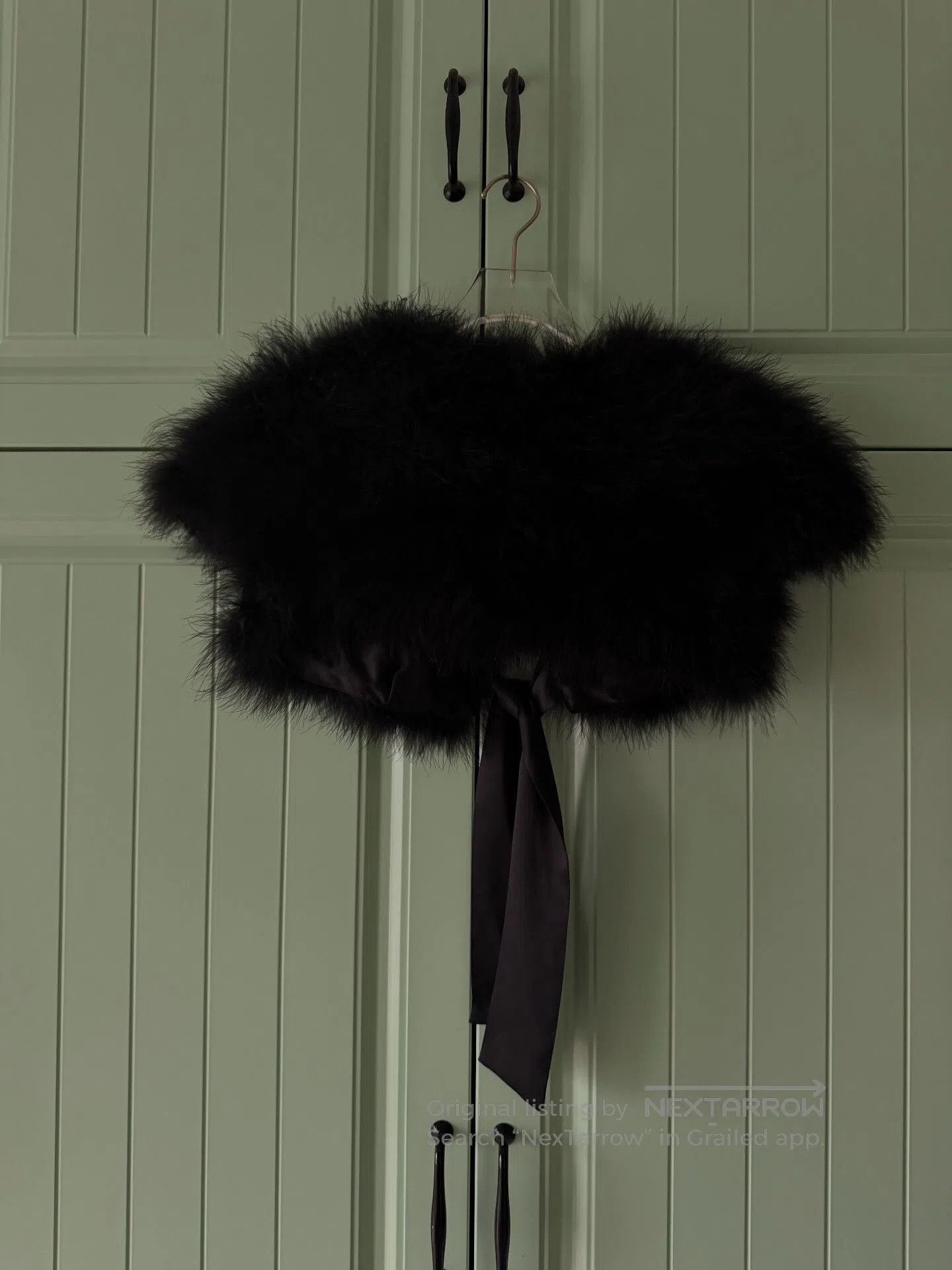 Dior Christian Dior Black Feather Coat. Size S / US 4 / IT 40 - 2 Thumbnail