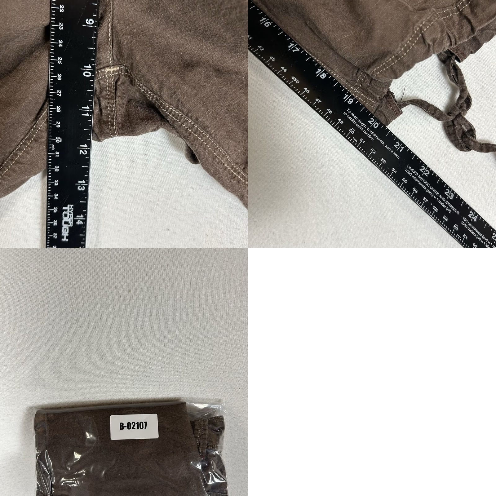 Marmot Marmot Capri Pants Women's 10 Hemp & Organic Cotton Fabric Draw String Hem Brown Size 32" / US 10 / IT 46 - 9 Thumbnail