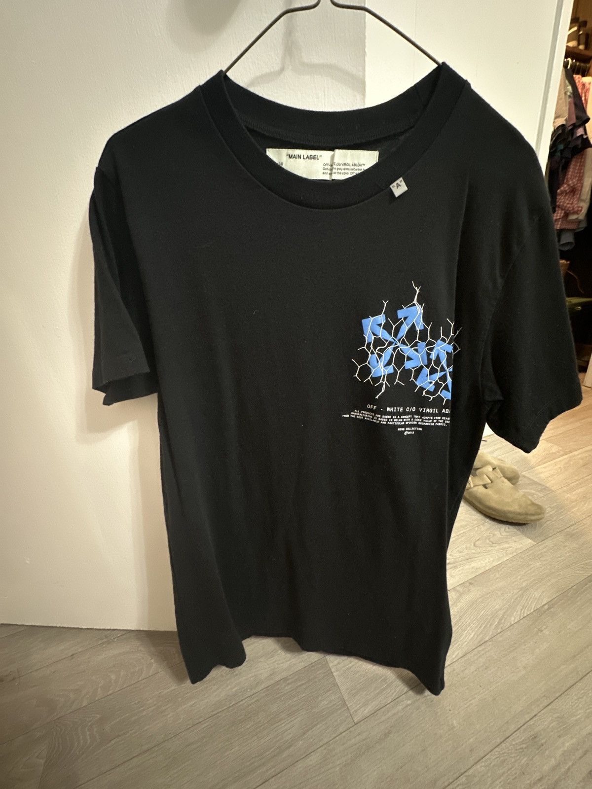 Designer × Off-White OFF-WHITE Slim fit Fence Arrows T-Shirt Size US S / EU 44-46 / 1 - 1 Thumbnail