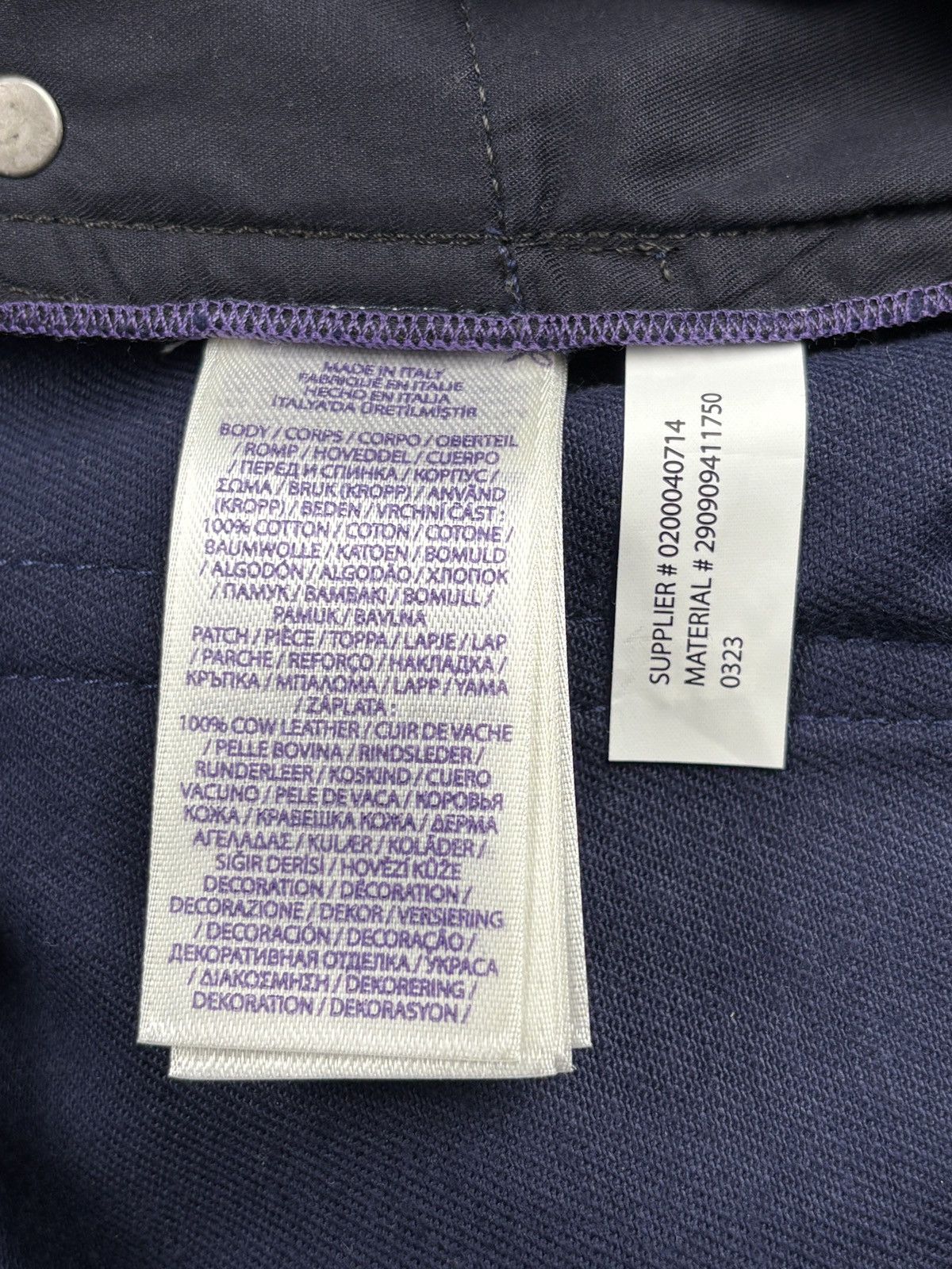 Ralph Lauren Purple Label Embellished 750 Straight Fit Jeans Size 28" / US 6 / IT 42 - 14 Thumbnail