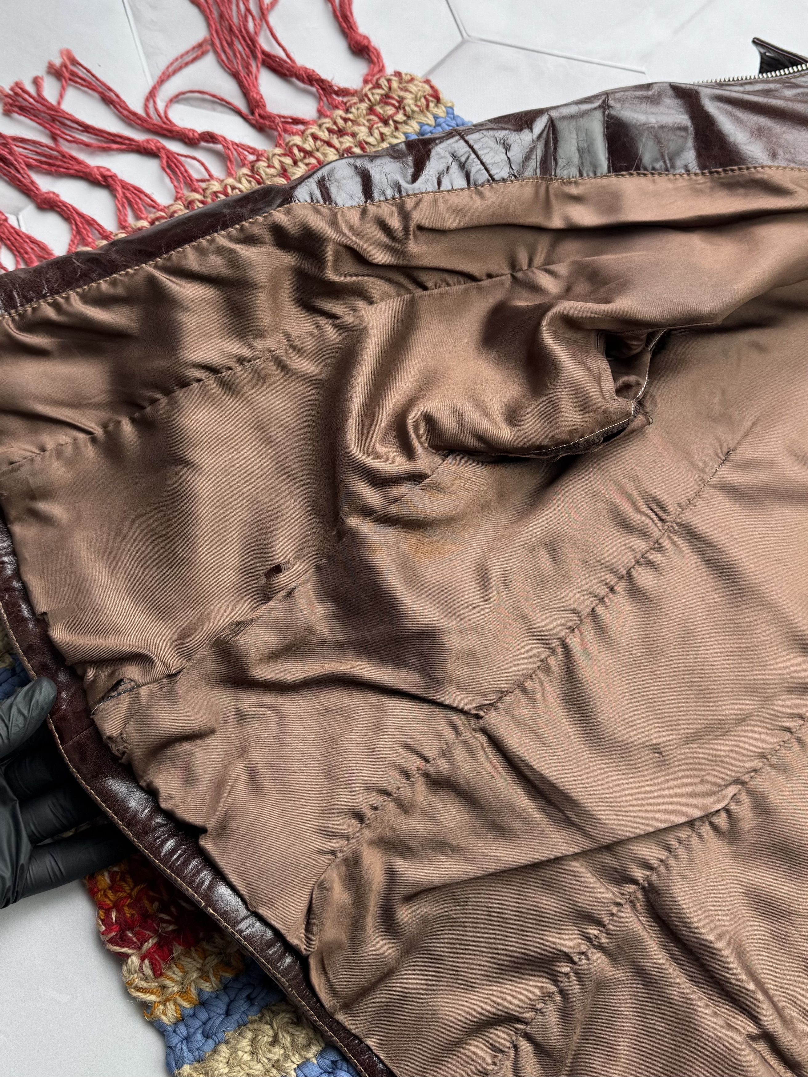 Vintage Vintage Cropped Leather Jacket Size L / US 10 / IT 46 - 6 Thumbnail