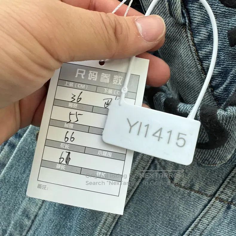 Balenciaga Balenciaga Embroidered collar denim jacket Size XS / US 0-2 / IT 36-38 - 8 Thumbnail