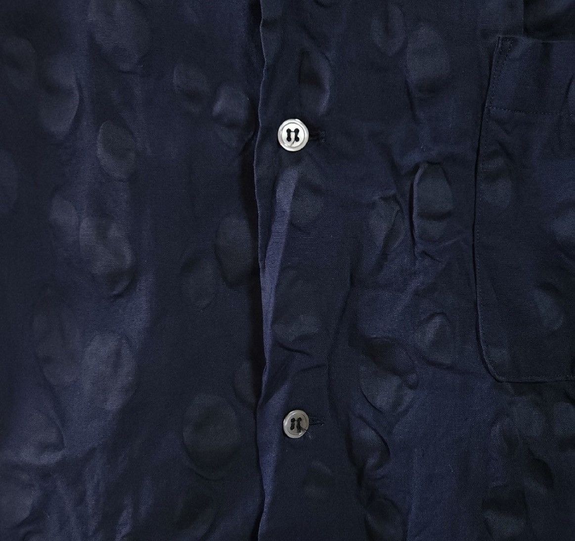 Yohji Yamamoto Yohji Yamamoto 1990s Polka Dot Pleated Shirt Size US L / EU 52-54 / 3 - 4 Thumbnail