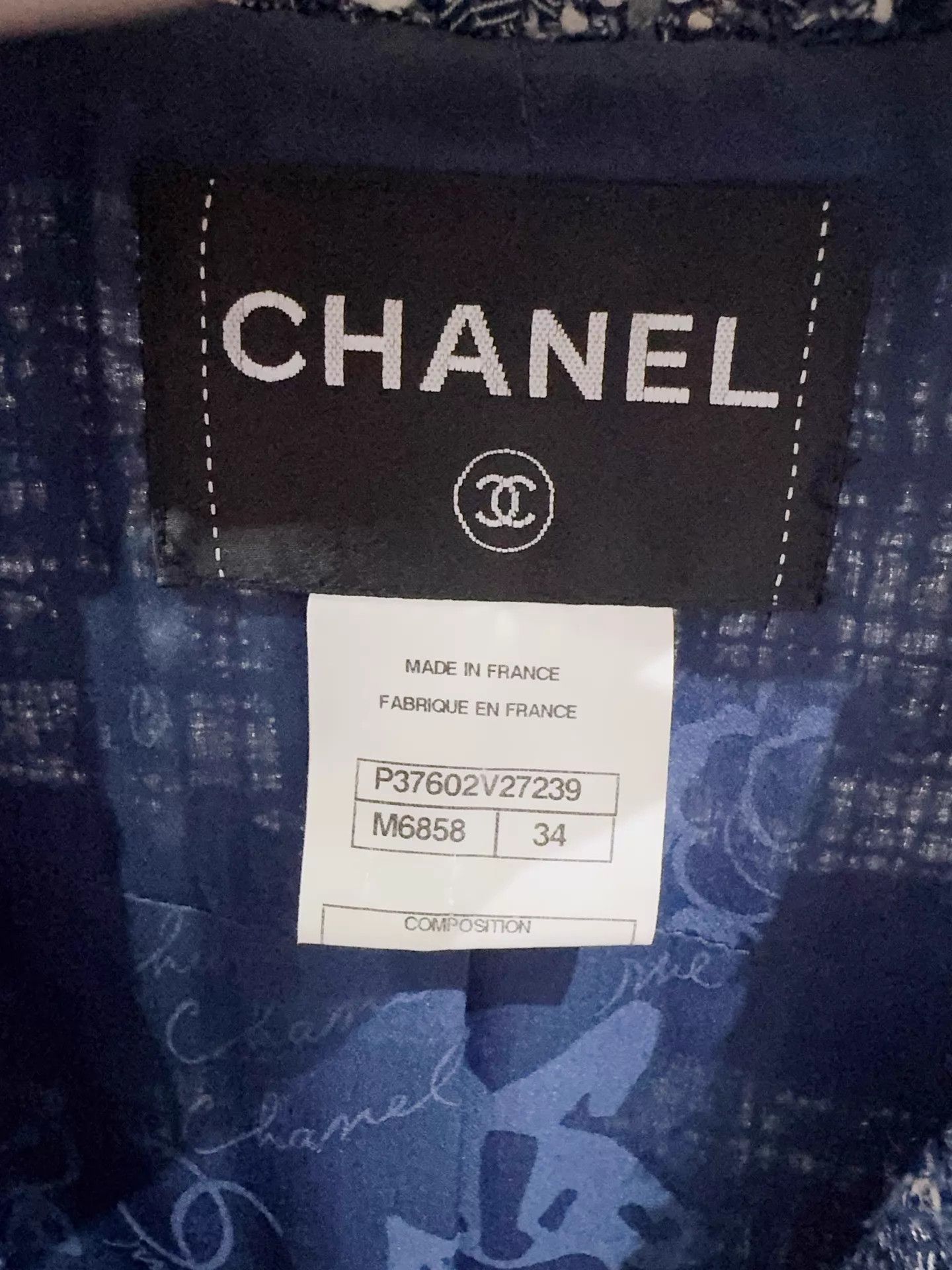 Chanel Chanel Tweed Jacket 34 (B:86-88, L:60) 98 New Size XS / US 0-2 / IT 36-38 - 4 Thumbnail