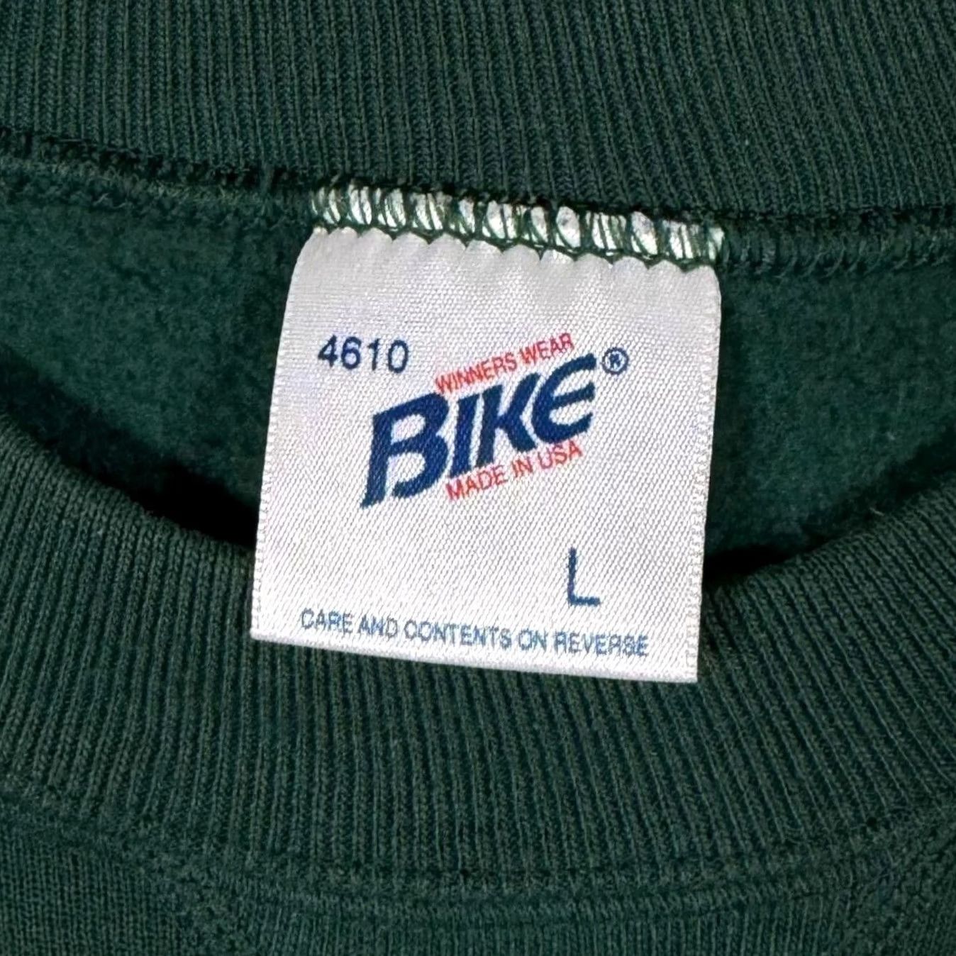 NCAA VINTAGE Bike NCAA Michigan State Spartans College Graphic Green Sweatshirt Large Mens Sweatshirt Size US L / EU 52-54 / 3 - 3 Thumbnail