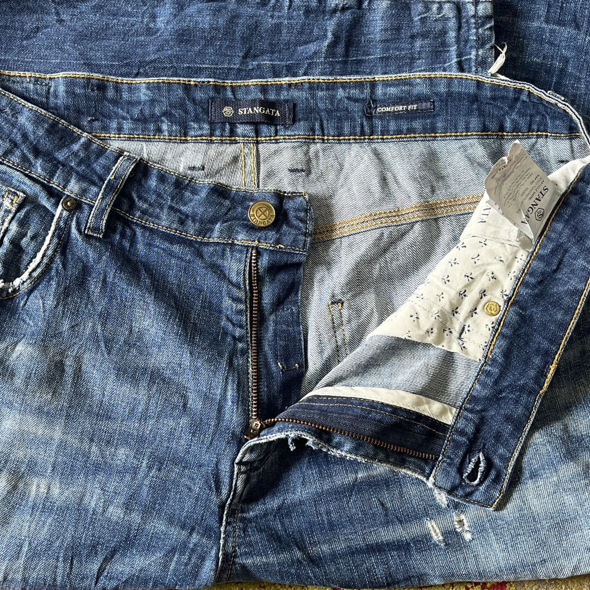 Vintage Vintage Stangata Italy Distressed Denim Size US 36 / EU 52 - 16 Thumbnail
