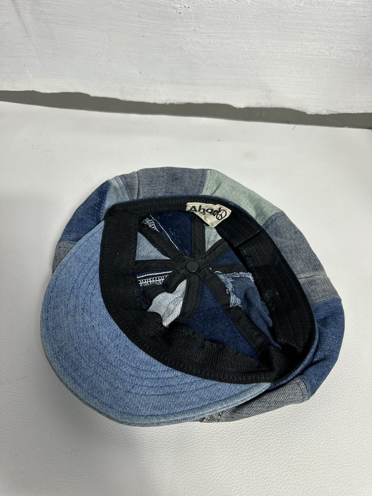 Art Comes First Custom Made Denim patchwork Newsboy hats Size ONE SIZE - 11 Thumbnail