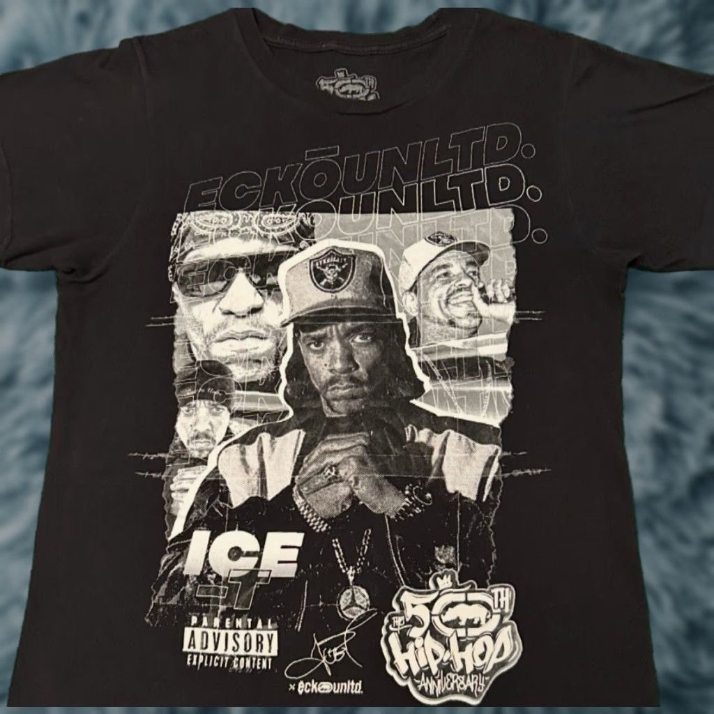 Ecko Unltd. VINTAGE Ecko Unltd Ice T Rap Tee Hip Hop 50th Shirt Mens Size S Black Hip Hop 90s Y2K Tee Mens Small Size US S / EU 44-46 / 1 - 1 Thumbnail