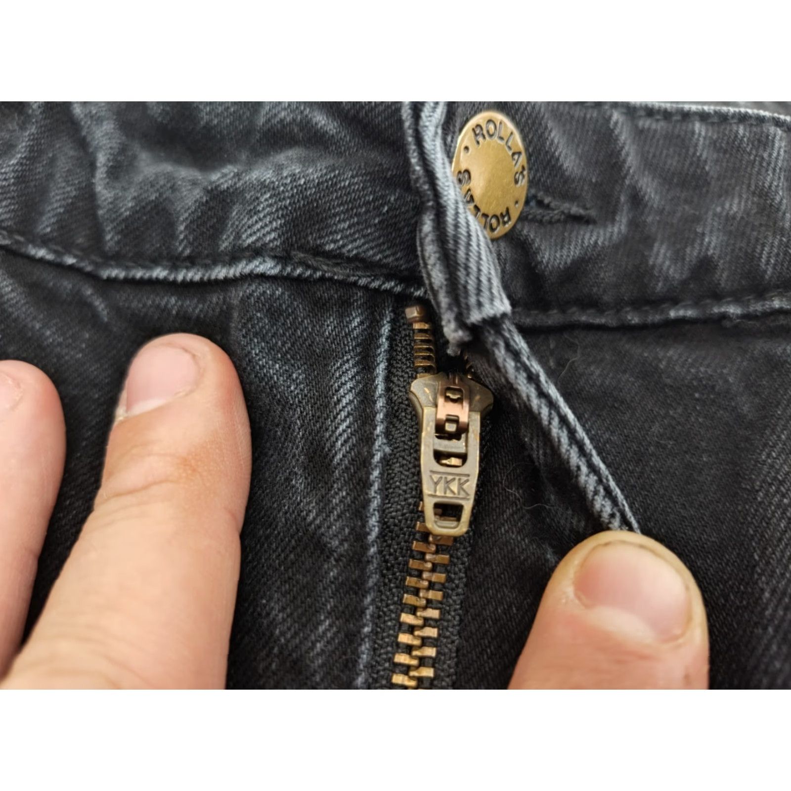 Rolla's VINTAGE Rolla's Women's Skinny Jeans High Rise Slim Denim 30 Black Cotton Stretch City 27in Size 30" / US 8 / IT 44 - 6 Thumbnail