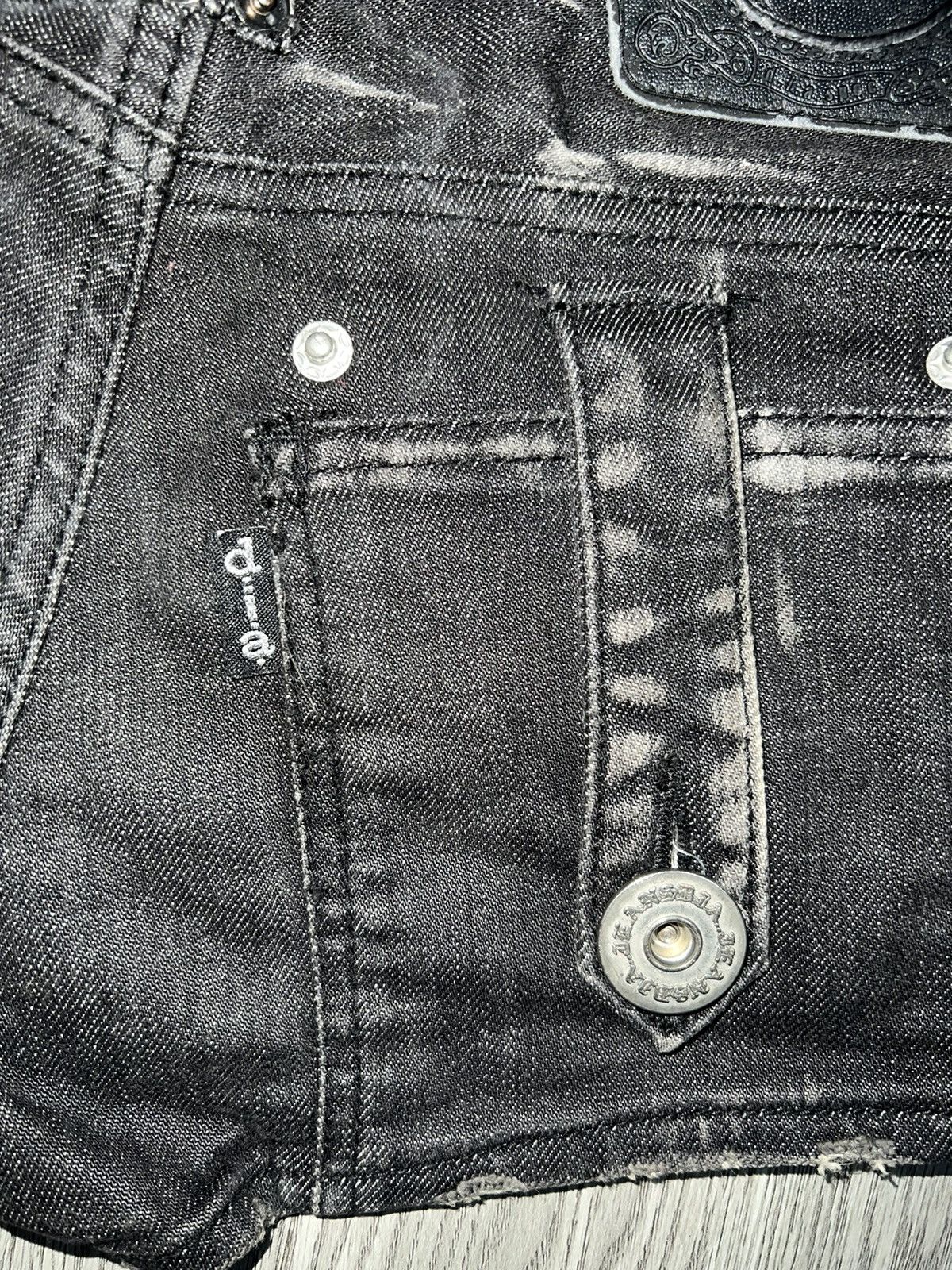 Japanese Brand D.i.a gyaru black denim short 🖤🦋 Size 24" / US 00 / IT 34 - 14 Thumbnail