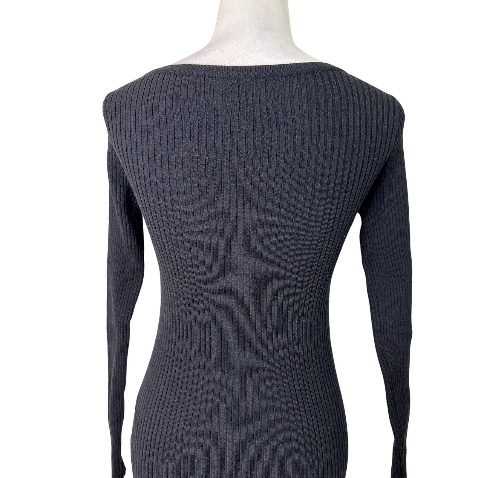Asos ASOS Womens Black Scoop Neck Long Sleeve Knit Sweater 4 NWOT Size S / US 4 / IT 40 - 6 Thumbnail