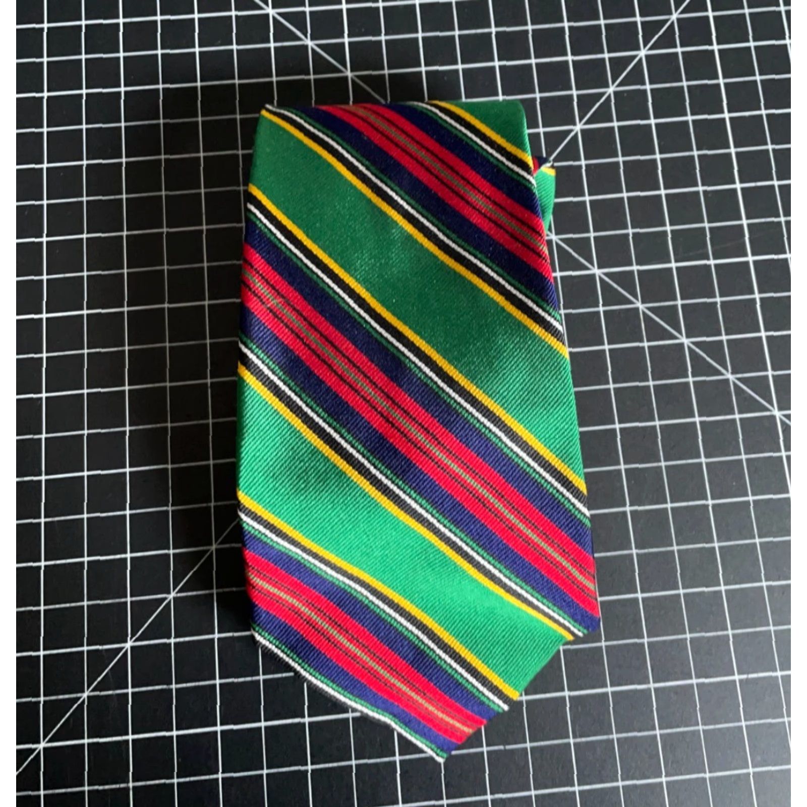 Polo Ralph Lauren VINTAGE Polo Ralph Lauren Silk Tie Green Red Striped 57" Preppy Necktie Mens Size US M / EU 48-50 / 2 - 3 Thumbnail