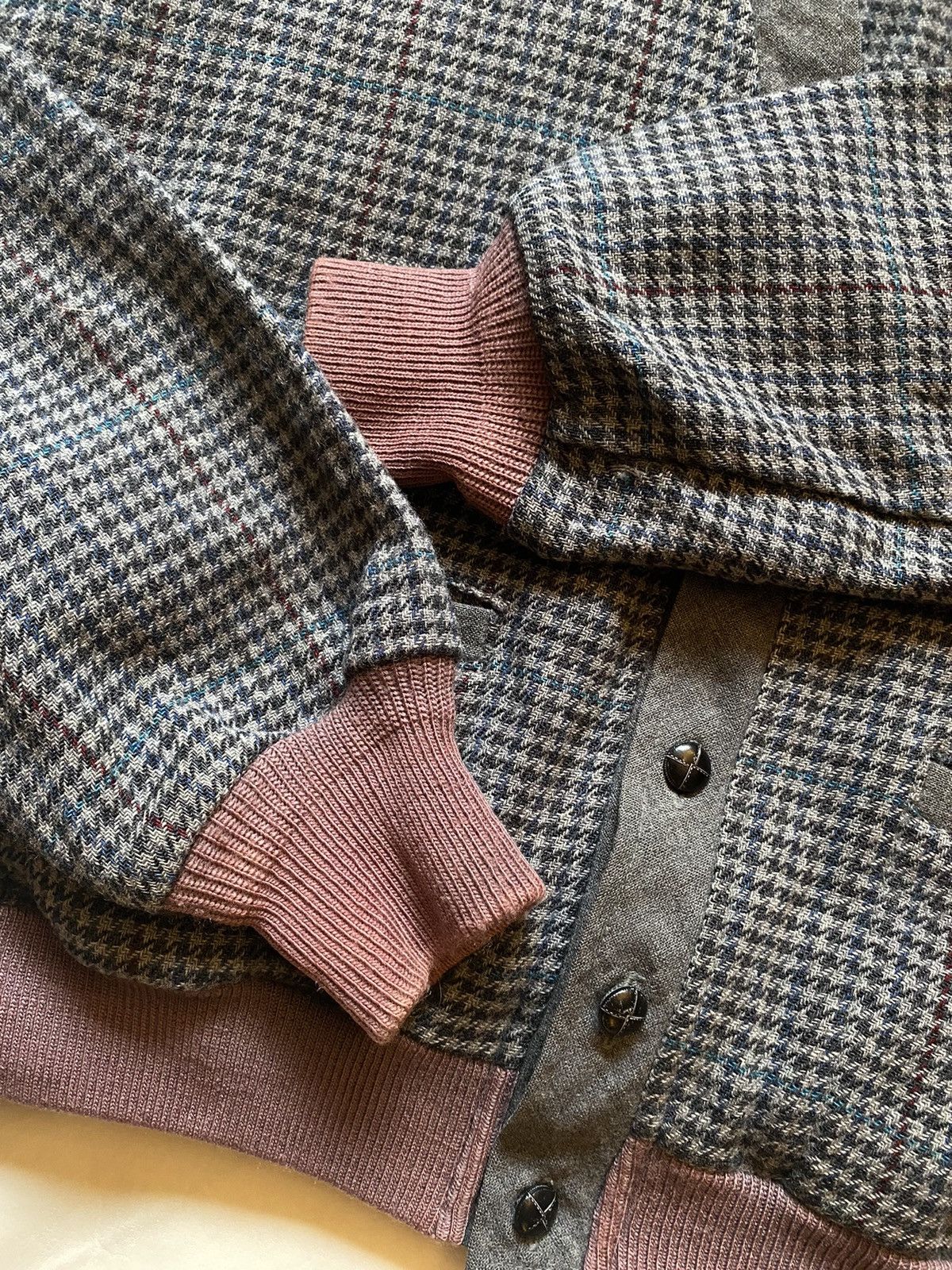 Pendleton × Vintage Pendleton Houndstooth Wool Cardigan Size US L / EU 52-54 / 3 - 4 Thumbnail