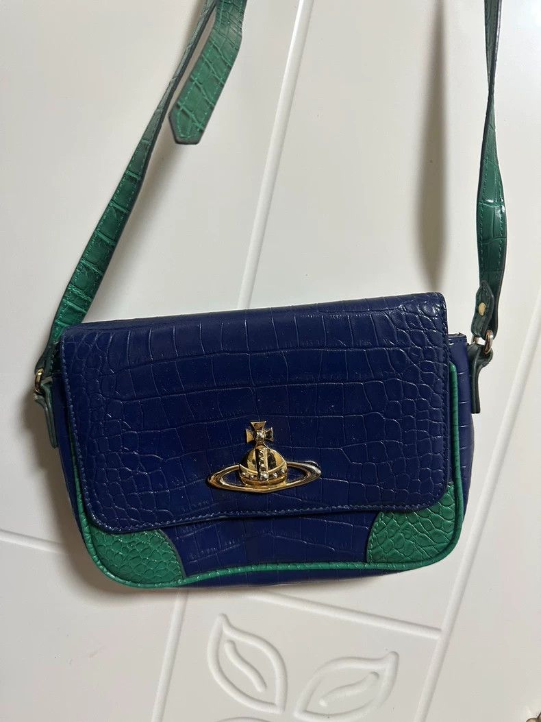 Vivienne Westwood Vivienne Westwood size os Blue gilligator leather bag Size ONE SIZE - 1 Thumbnail