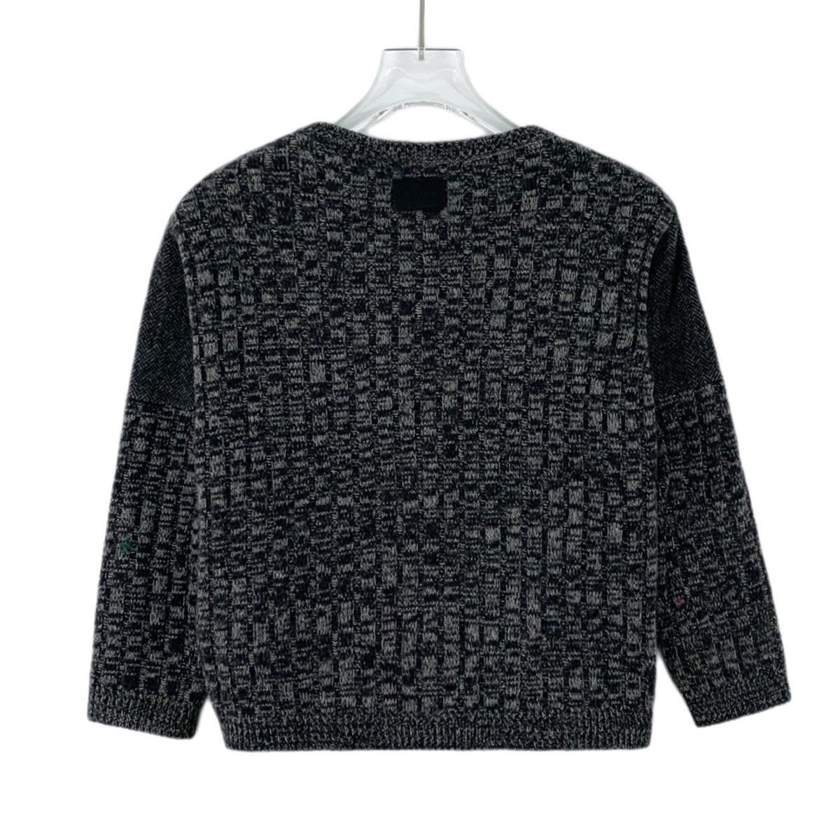 Dolce & Gabbana Dolce & Gabbana Black Grey Long Sleeve Knit Sweater K26WX Size S / US 4 / IT 40 - 2 Thumbnail
