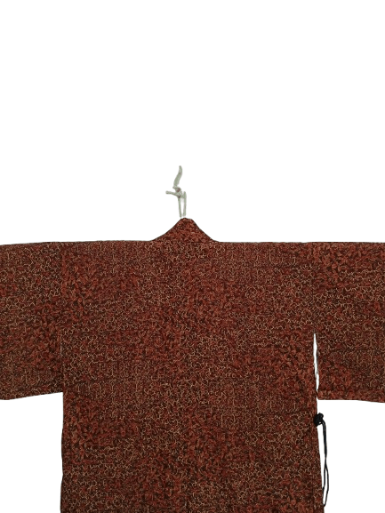 Komono Kimono Haori Flower Motif Japanese Traditional Wear Size XL / US 12-14 / IT 48-50 - 4 Thumbnail