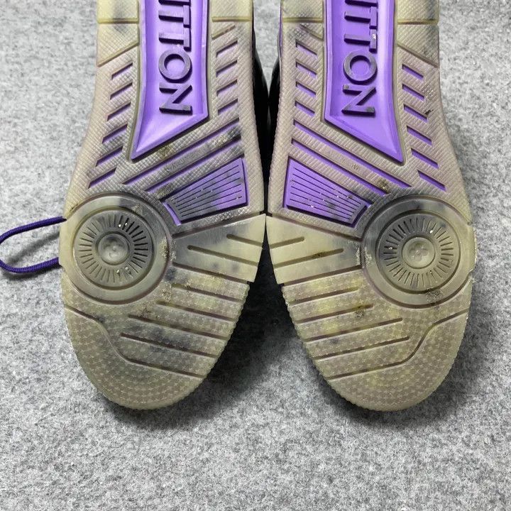 Louis Vuitton Louis Vuitton High-Top Sneakers in Black and Purple -2508 Size US 7 / EU 40 - 2 Thumbnail