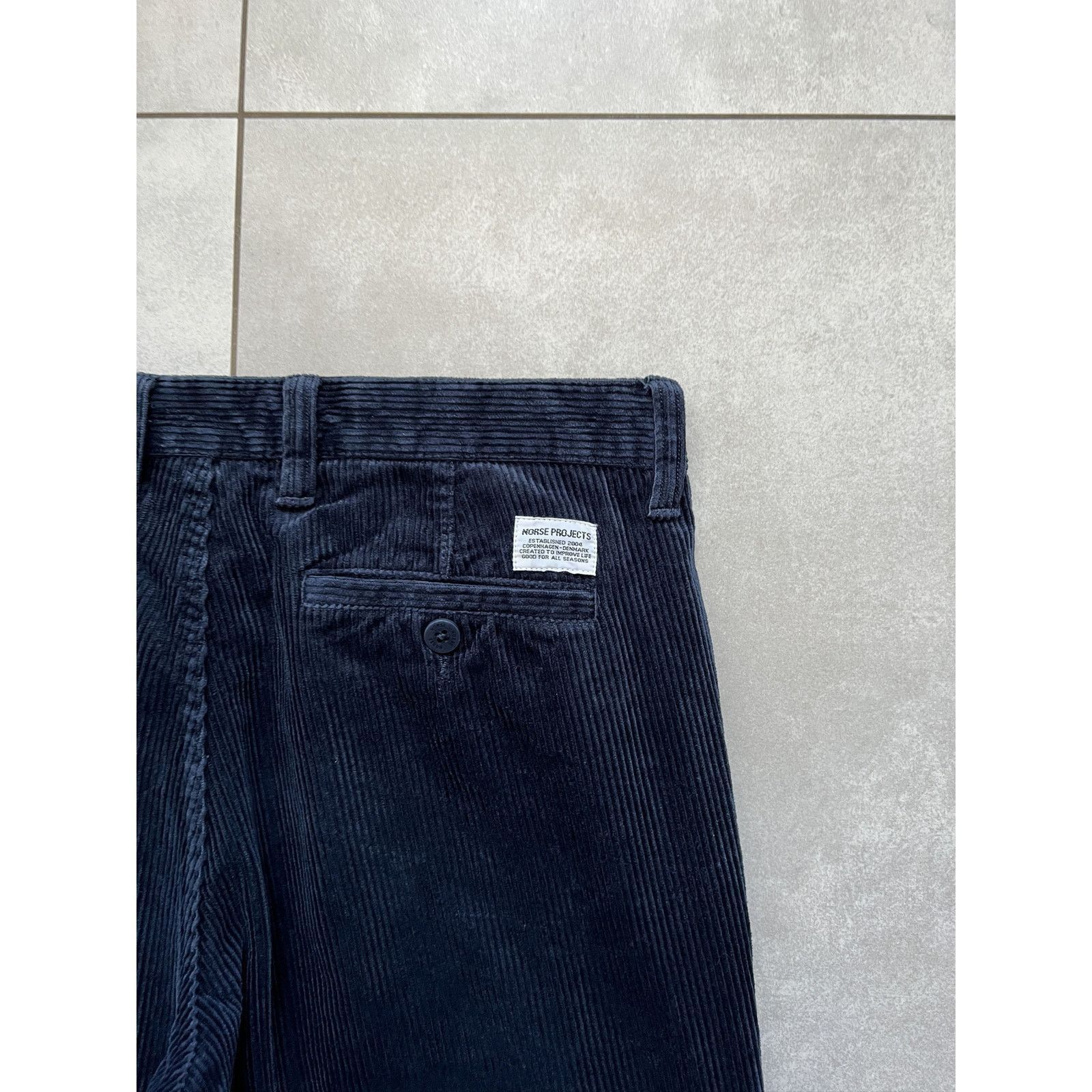 Norse Projects Norse projects classic aros corduroy regular fit blue pants Size US 31 - 7 Thumbnail