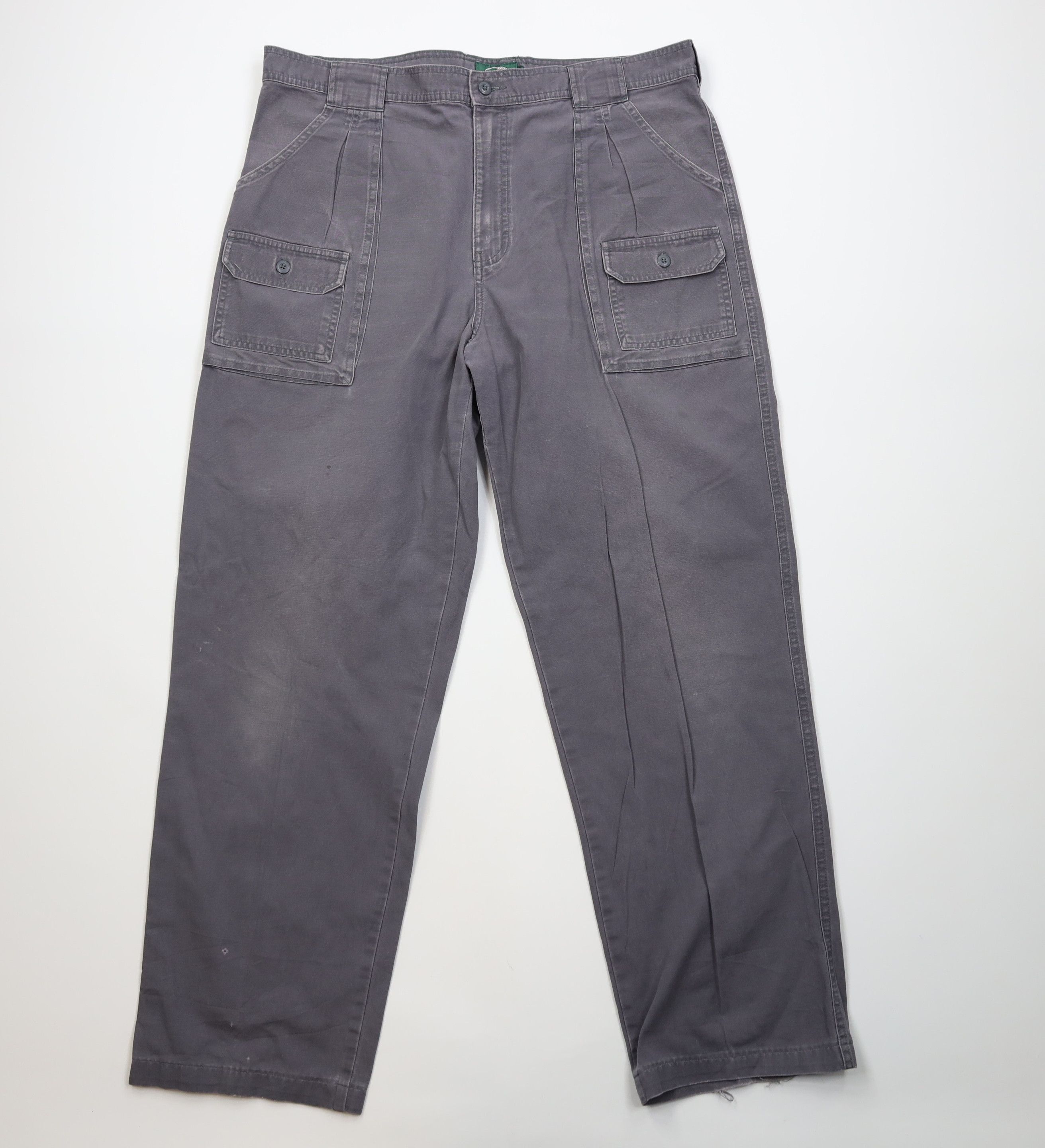 Cabelas Vintage Y2K Cabelas Canvas Wide Leg Cargo Pants Steel Blue Size US 38 / EU 54 - 1 Thumbnail