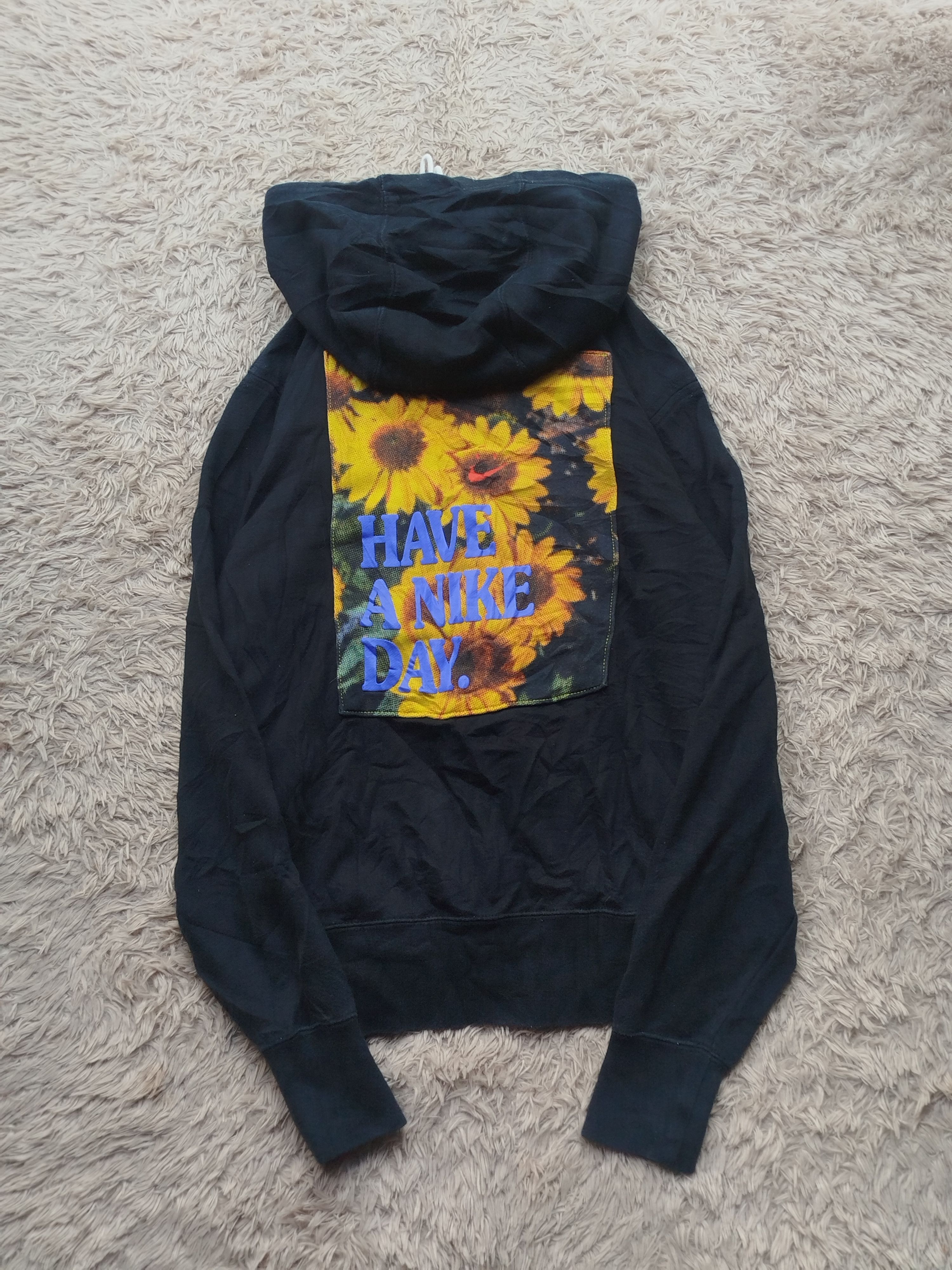 Nike Nike “Have A Nike Day” Hoodie – Black Sunflower Back Print Size US L / EU 52-54 / 3 - 2 Thumbnail