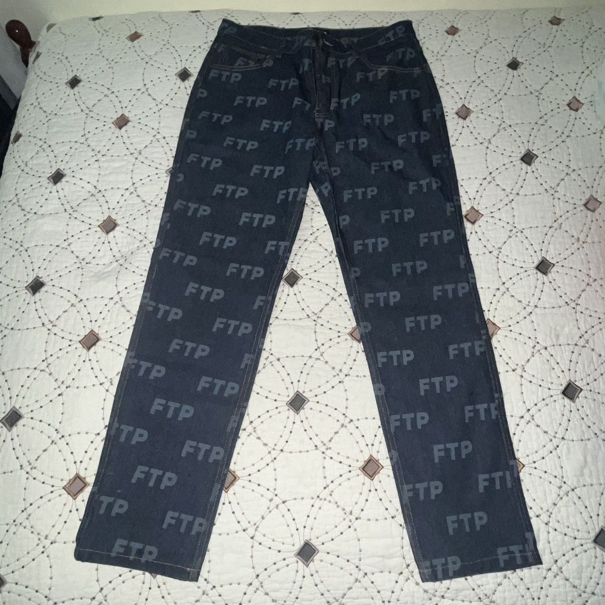 Fuck The Population FTP All-Over Print Jeans Size US 34 / EU 50 - 2 Thumbnail