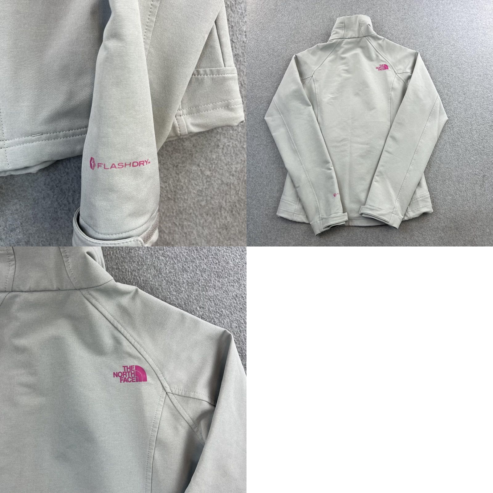 The North Face The North Face Jacket Womens XS Gray Softshell FlashDry Fleece Lined Full Zip Size XS / US 0-2 / IT 36-38 - 9 Thumbnail