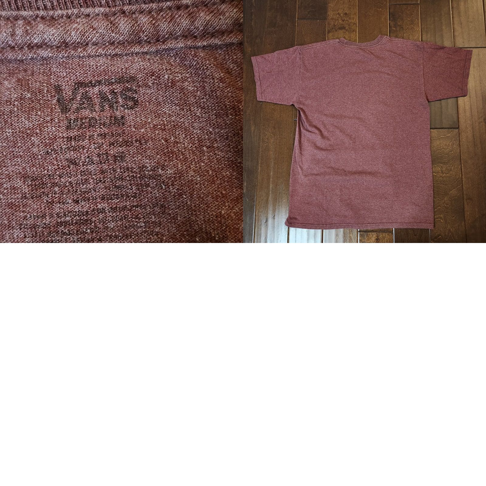 Vans VANS Retro T Shirt Men Red Short Sleeve Off the Wall Tee M Adult Regular Fit Crew Neck Graphic Logo 100% Cotton Knit Vintage: No Size US M / EU 48-50 / 2 - 9 Thumbnail