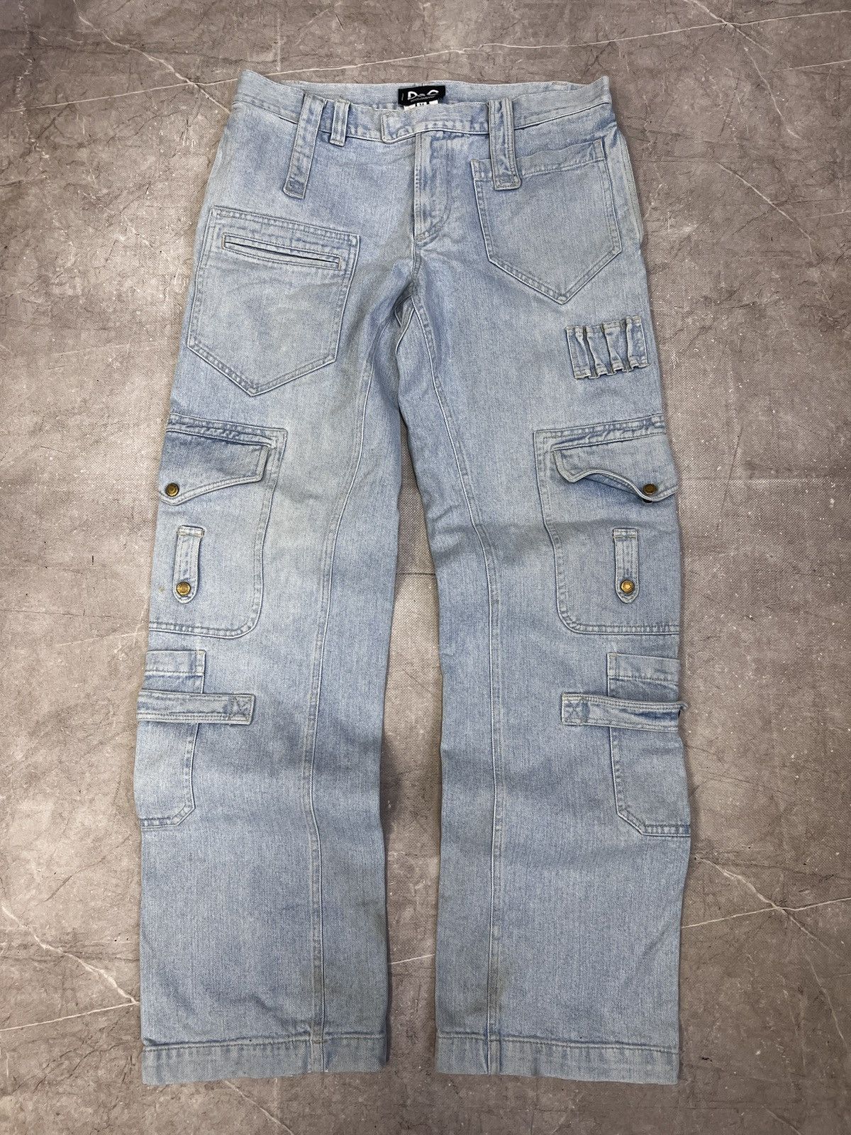 Dolce & Gabbana Dolce Gabbana Archive FW 2000s cargo distressed jeans y2k Size US 34 / EU 50 - 2 Thumbnail