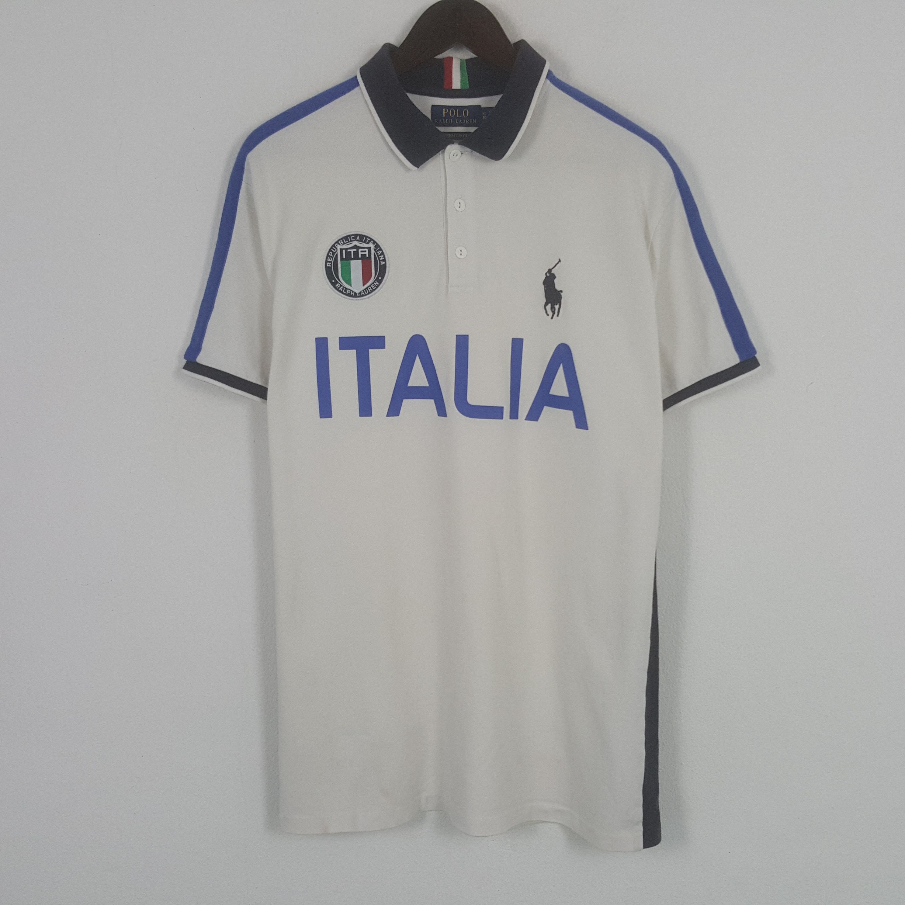 Polo Ralph Lauren × Vintage Vintage Polo Ralph Laurent Italia Polos Shirt Size US XL / EU 56 / 4 - 1 Thumbnail