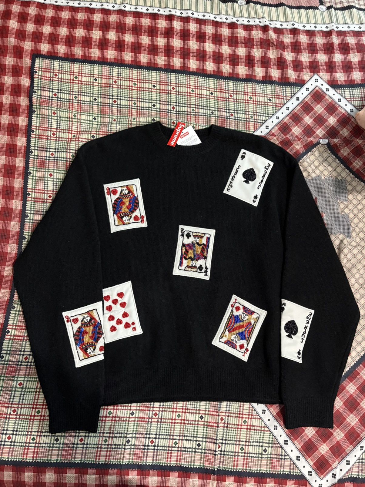 Supreme Supreme Beaded Cards Sweater | Grailed