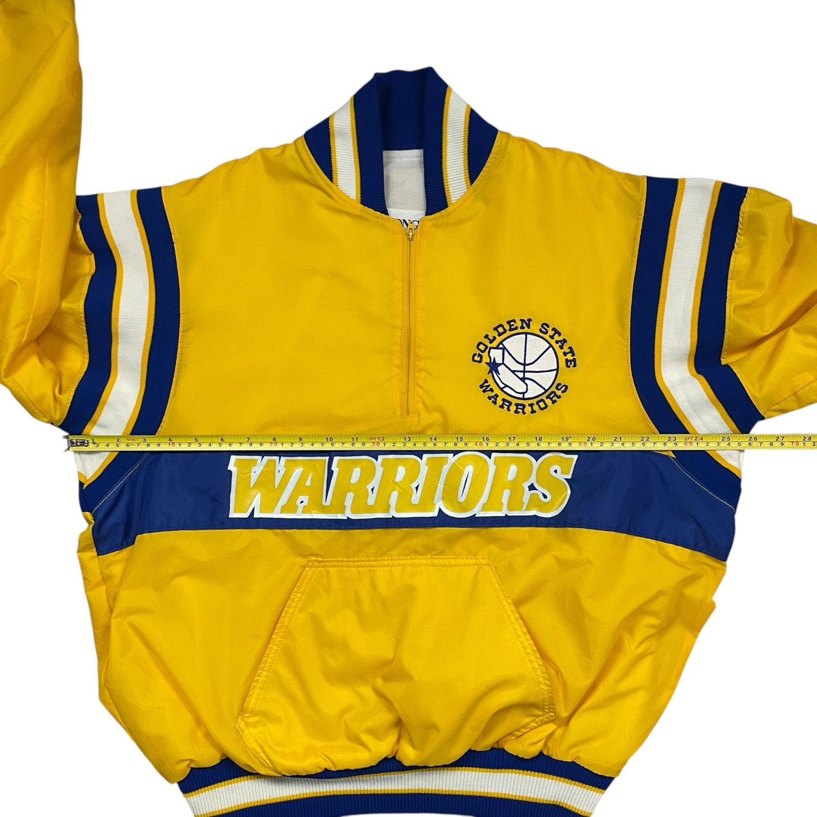 NBA VTG 90s GOLDEN STATE WARRIORS DELONG PULLOVER JACKET SIZE L Size US L / EU 52-54 / 3 - 7 Thumbnail