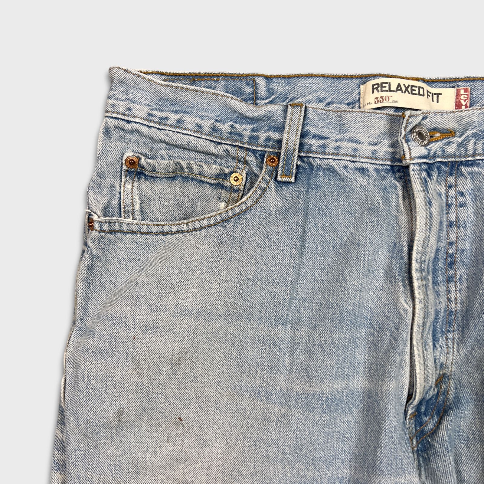 Levi's Levi's 550 Jeans 36x30 Relaxed Fit Straight Leg Baggy Denim Size US 36 / EU 52 - 3 Thumbnail