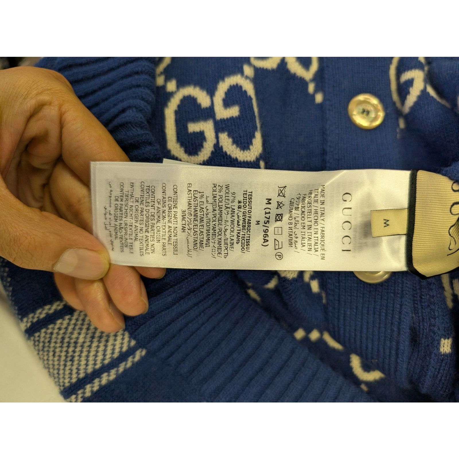 Gucci o1rshd1 GG Embroidered Blazer Piping Detail Blazers Sweater Size US M / EU 48-50 / 2 - 14 Thumbnail