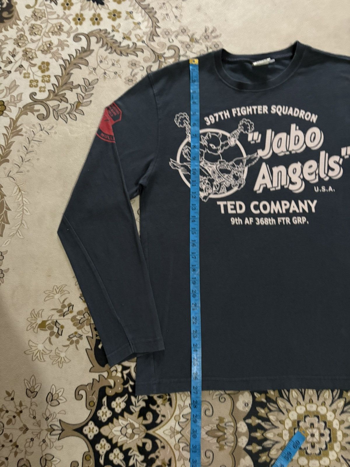 Japanese Brand Vintage Japanese Brand TEDMAN Over Print Long Sleeve Tee Size US M / EU 48-50 / 2 - 14 Thumbnail